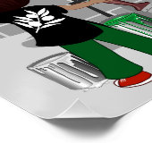 Children of Gaza Painting Palestine Flag  ポスター (コーナー)