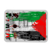 Children of Gaza Painting Palestine Flag  マグネット (横)