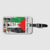 Children of Gaza Painting Palestine Flag  ラゲッジタグ (正面横)