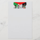 Children of Gaza Painting Palestine Flag  便箋 (正面)