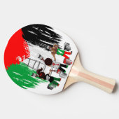 Children of Gaza Painting Palestine Flag  卓球ラケット (横)