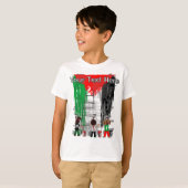 Children of Gaza Painting Palestine Flag  Tシャツ (正面フル)
