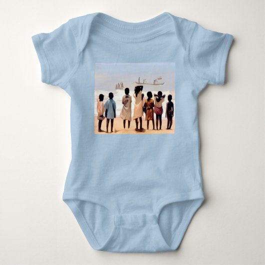 Children of Ghana - Artist - Shelia Turner ベビーボディスーツ (正面)
