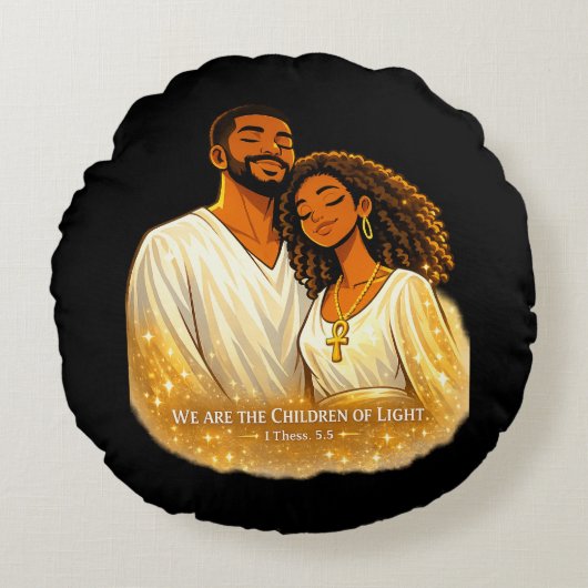 Children of Light ラウンドクッション (正面)
