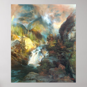 Children of the Mountain著Thomas Moran ポスター