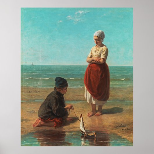 Children of the sea, Jozef Israels ポスター (正面)