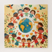 Children of the World — Diversity and Peace -  ジグソーパズル (縦)