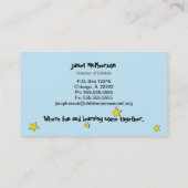 Children of the World Profile card 名刺 (裏面)