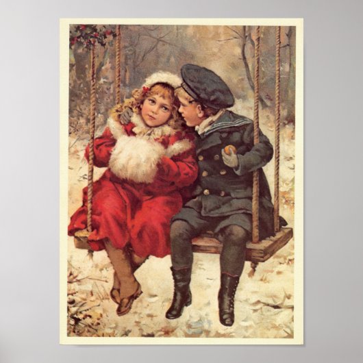 Children on a Swing ポスター (正面)