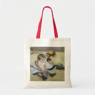 Children Playing on the Beach by Mary Cassatt トートバッグ