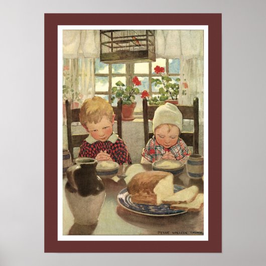 Children Saying Grace ポスター (正面)