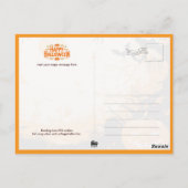 Children Trick or Treating on Halloween Night ポストカード (裏面)