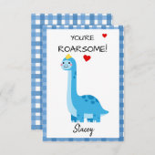 Children Valentine Dinosaur You're Roarsome! (正面/裏面)