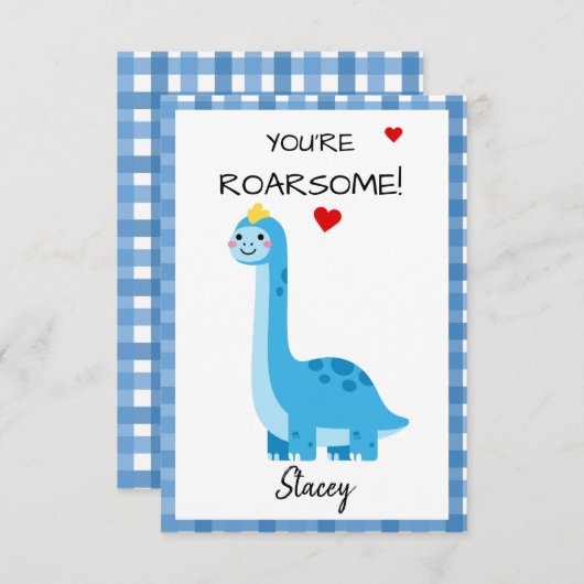 Children Valentine Dinosaur You're Roarsome! (正面/裏面)