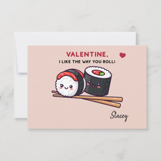 Children Valentine "Sushi, Like the Way you Roll" (正面)