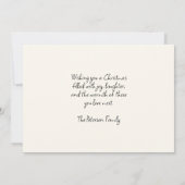 Children Visiting Santa Before Christmas カード (裏面)