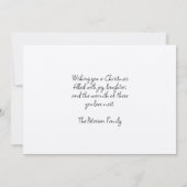 Children Visiting Santa Before Christmas 2 カード (裏面)