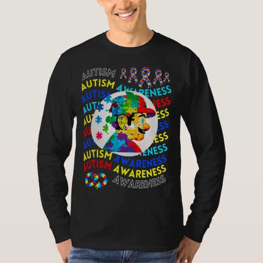 Childrens Autism Awareness Navigating Autism Autis Tシャツ (正面)