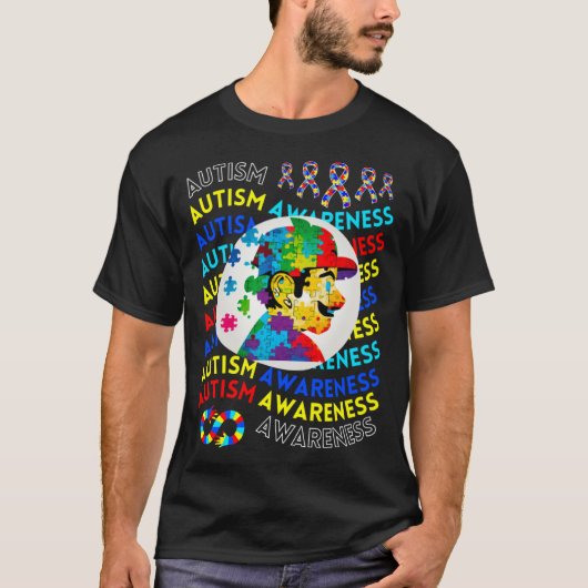 Childrens Autism Awareness Navigating Autism Autis Tシャツ (正面)