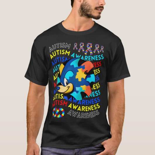 Childrens Autism Awareness Navigating Autism Autis Tシャツ (正面)