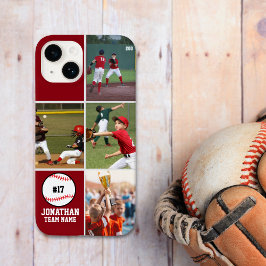 Children's Baseball Team Photo Collage Red Case-Mate iPhone 14ケース