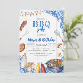 Children's BBQ Birthday Invitation 招待状 (スタンド正面)