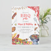 Children's BBQ Birthday Invitation 招待状 (スタンド正面)