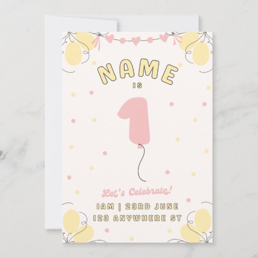 Children's birthday セーブザデート (正面)