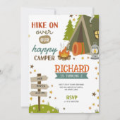 Children's Birthday Invitation with camping vibes  招待状 (正面)