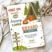 Children's Birthday Invitation with camping vibes 招待状