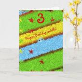 Children's Birthday Party カード (黄色い花)