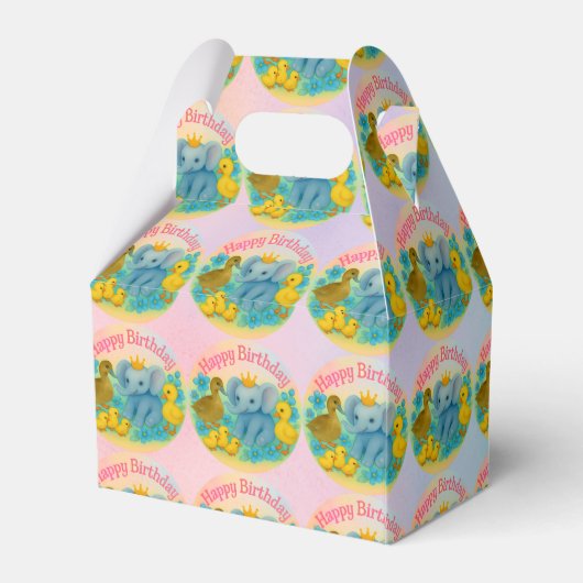 Children's Birthday Party Favor Boxes - Gifts  フェイバーボックス (裏面サイド)