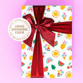 Children's Birthday Wrapping Paper, Summer Fun ラッピングペーパーシート