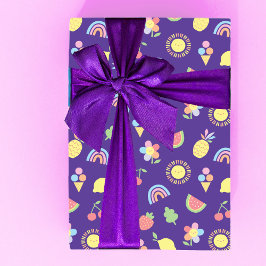 Children's Birthday Wrapping Paper, Summer Fun ラッピングペーパーシート