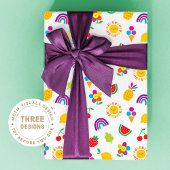 Children's Birthday Wrapping Paper, Summer Fun ラッピングペーパーシート