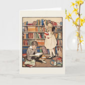 Children's Book Week by Jessie Willcox Smith カード (黄色い花)