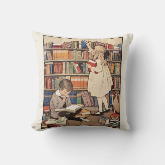 Children's Book Week by Jessie Willcox Smith クッション (正面)