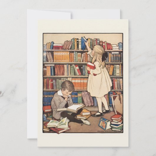 Children's Book Week by Jessie Willcox Smith 招待状 (正面)