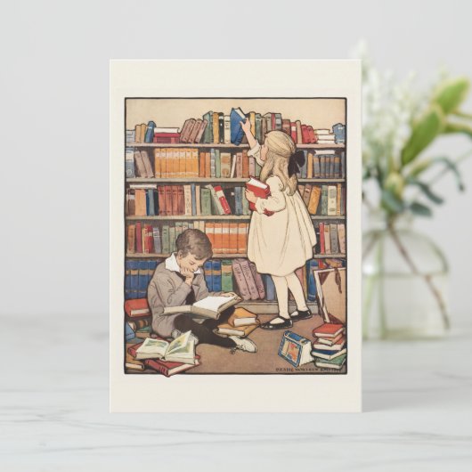 Children's Book Week by Jessie Willcox Smith 招待状 (スタンド正面)