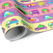 Children's bright colorful cars for boys  ラッピングペーパー (ロールコーナー)