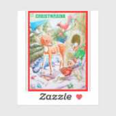 Childrens Christmas Custom-Cut Vinyl Sticker シール (シート)
