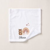 Children's cloth with a custom design of a bear ウォッシュタオル (ウォッシュタオル)