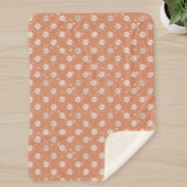 Children's Cover with Daisy Floral Pattern シェルパブランケット