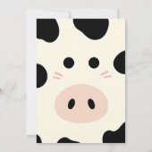 Children's Cow Birthday Invitation 招待状 (裏面)