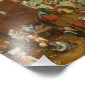 Childrens Games by Pieter Bruegel the Elder フォトプリント (角)
