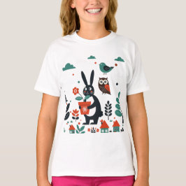 Children's illustration tシャツ
