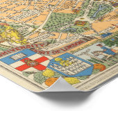 Children's Map of London, England ポスター (角)
