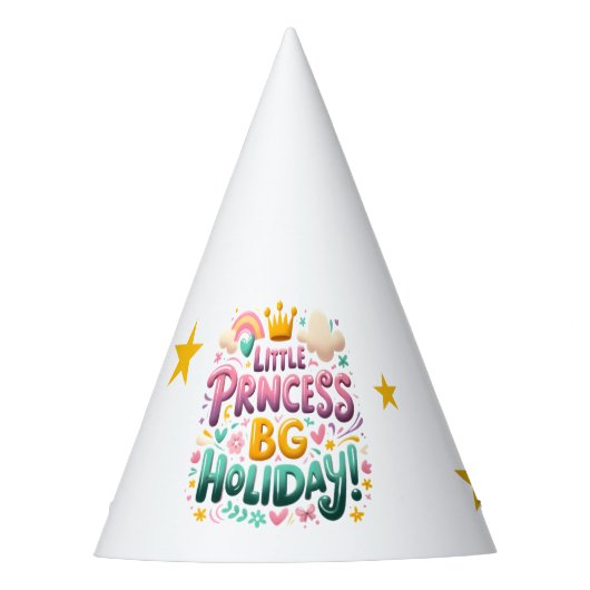 Children's Party Hat with a funny inscription パーティーハット (正面)