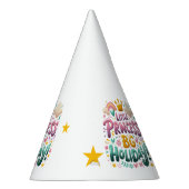 Children's Party Hat with a funny inscription パーティーハット (右)