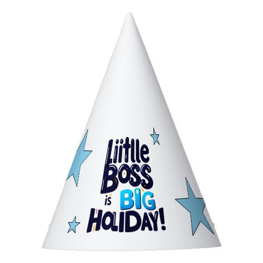 Children's party hat with funny inscription パーティーハット (正面)